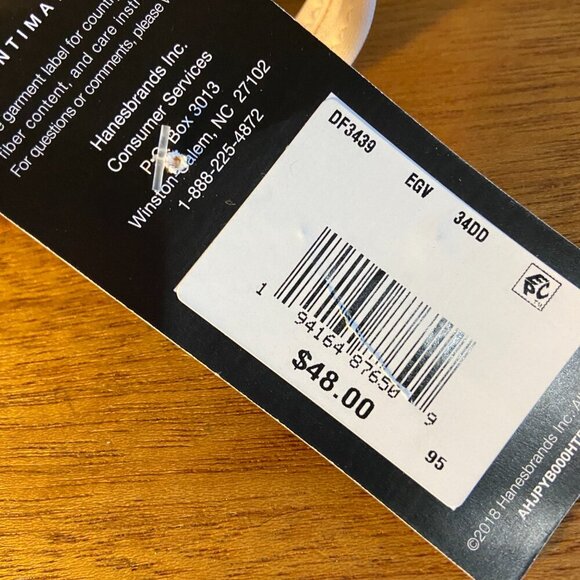 **Bali** Women's One Smooth U Underwire T-Shirt Bra DF3439 Beige 34DD NWT - Picture 4 of 6